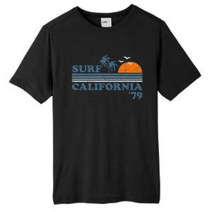 Surf California Beach Retro Sunset Surf 70s Tall Fusion ChromaSoft Performance T-Shirt