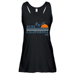 Surf California Beach Retro Sunset Surf 70s Ladies Essential Flowy Tank