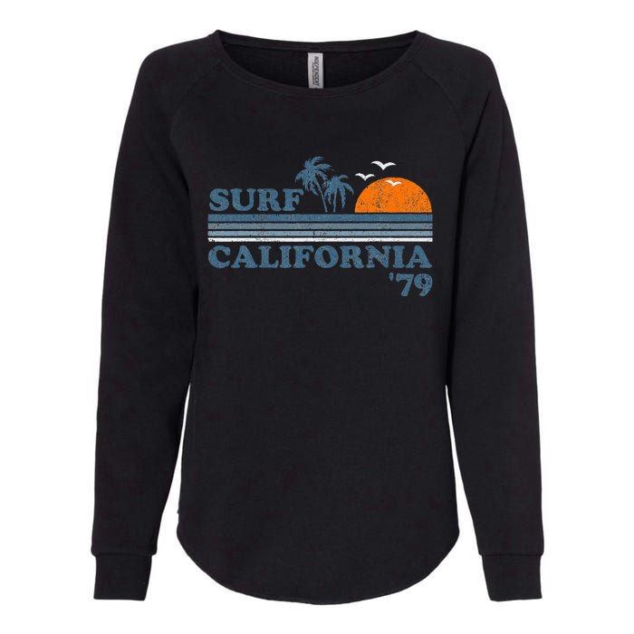 Surf California Beach Retro Sunset Surf 70s Womens California Wash Sweatshirt