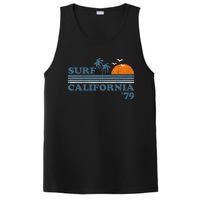 Surf California Beach Retro Sunset Surf 70s PosiCharge Competitor Tank