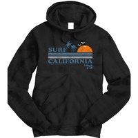 Surf California Beach Retro Sunset Surf 70s Tie Dye Hoodie