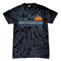 Surf California Beach Retro Sunset Surf 70s Tie-Dye T-Shirt