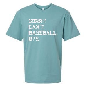 Sorry. Cant. Baseball. Bye. Baseball Player & Fan Quote Sueded Cloud Jersey T-Shirt