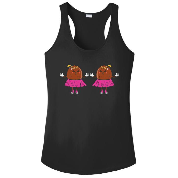 Summer Coconut Bra Halloween Costume Funny Outfit Ladies PosiCharge Competitor Racerback Tank