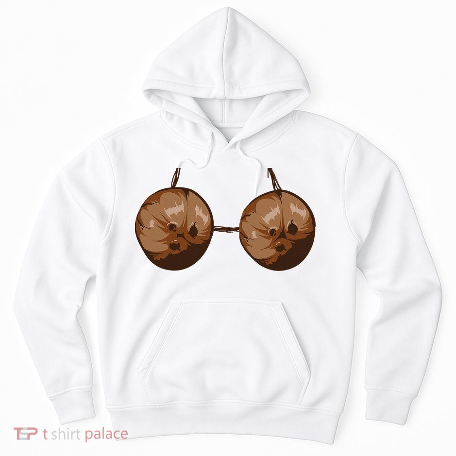 Summer Coconut Bra Halloween Costume Funny Outfit Gift Hoodie