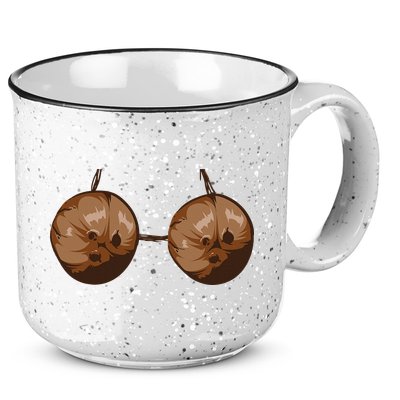 Summer Coconut Bra Halloween Costume Funny Outfit Gift 15oz Campfire Ceramic Mug