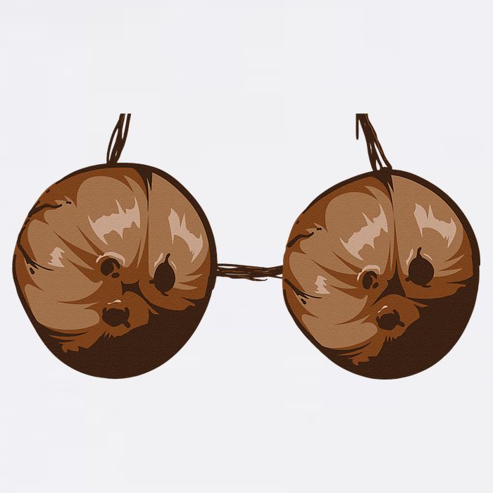 Summer Coconut Bra Halloween Costume Funny Outfit Gift Tumbler