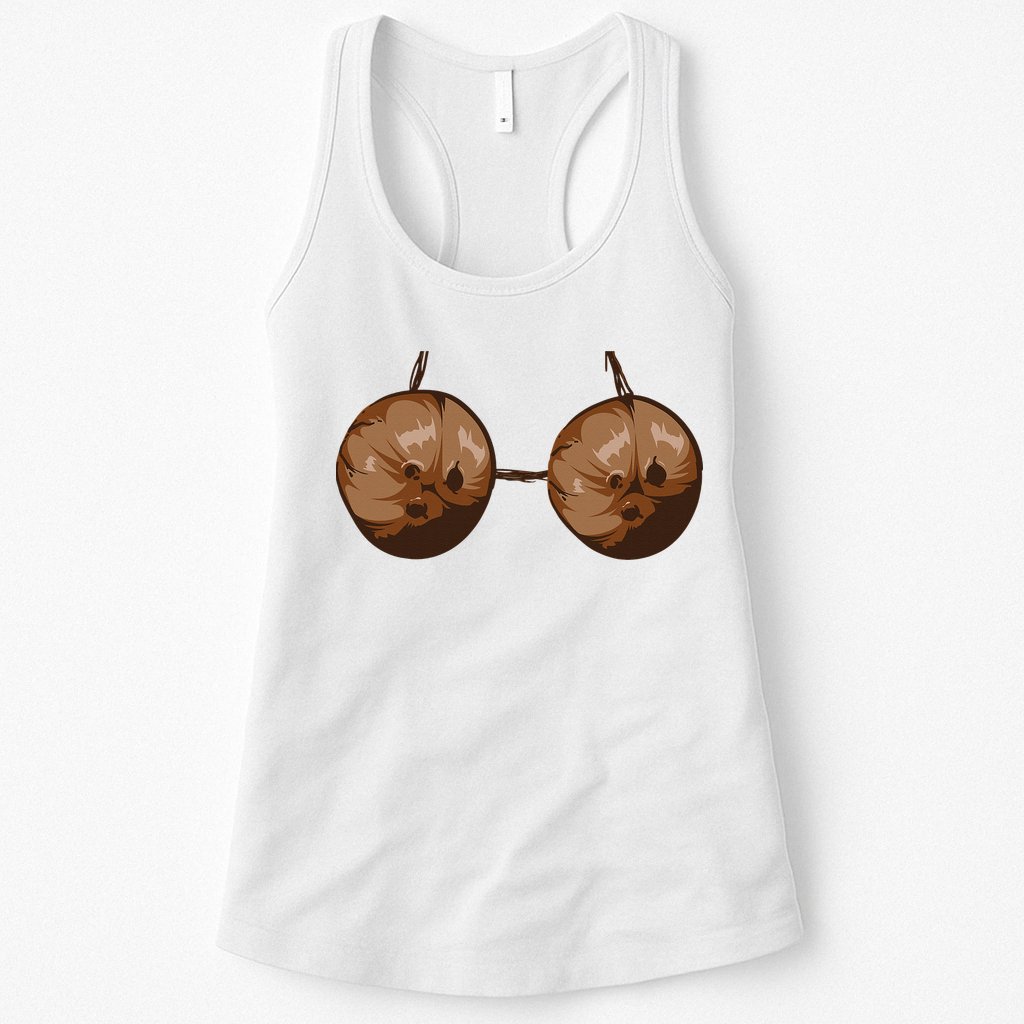 Summer Coconut Bra Halloween Costume Funny Outfit Gift Womens Tank Top