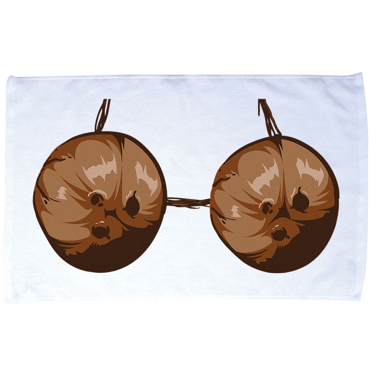 Summer Coconut Bra Halloween Costume Funny Outfit Gift Microfiber Hand Towel