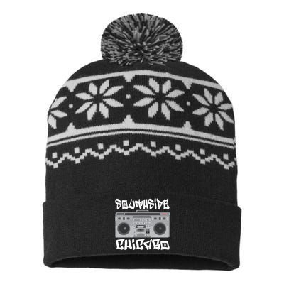 Southside Chicago Boom Box USA-Made Snowflake Beanie