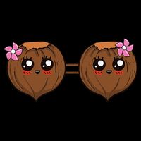 Summer Coconut Bra Halloween Costume Hawaii Aloha Beach City Backpack
