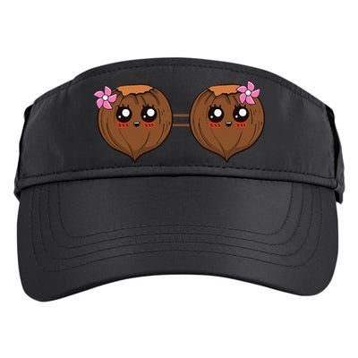 Summer Coconut Bra Halloween Costume Hawaii Aloha Beach Adult Drive Performance Visor