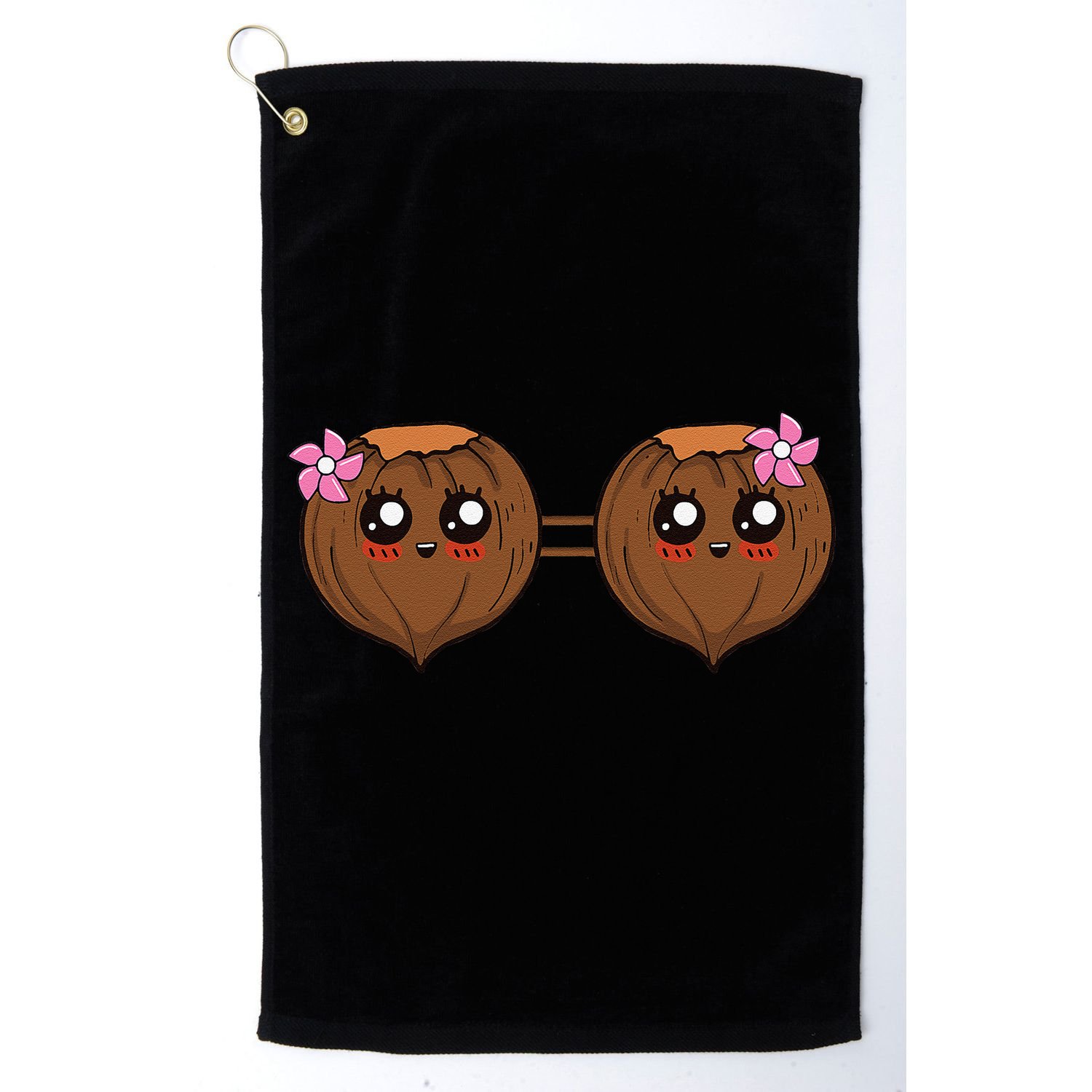 Summer Coconut Bra Halloween Costume Hawaii Aloha Beach Golf Towel