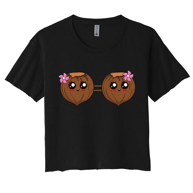 Summer Coconut Bra Halloween Costume Hawaii Aloha Beach Crop Top