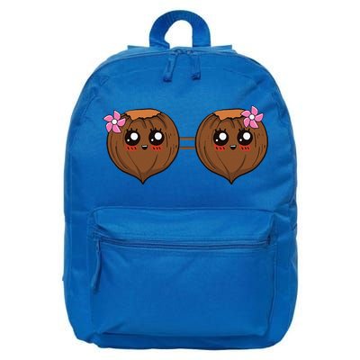Summer Coconut Bra Halloween Costume Hawaii Aloha Beach 16 in Basic Backpack