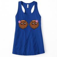 Summer Coconut Bra Halloween Costume Hawaii Aloha Beach Womens Tank Top