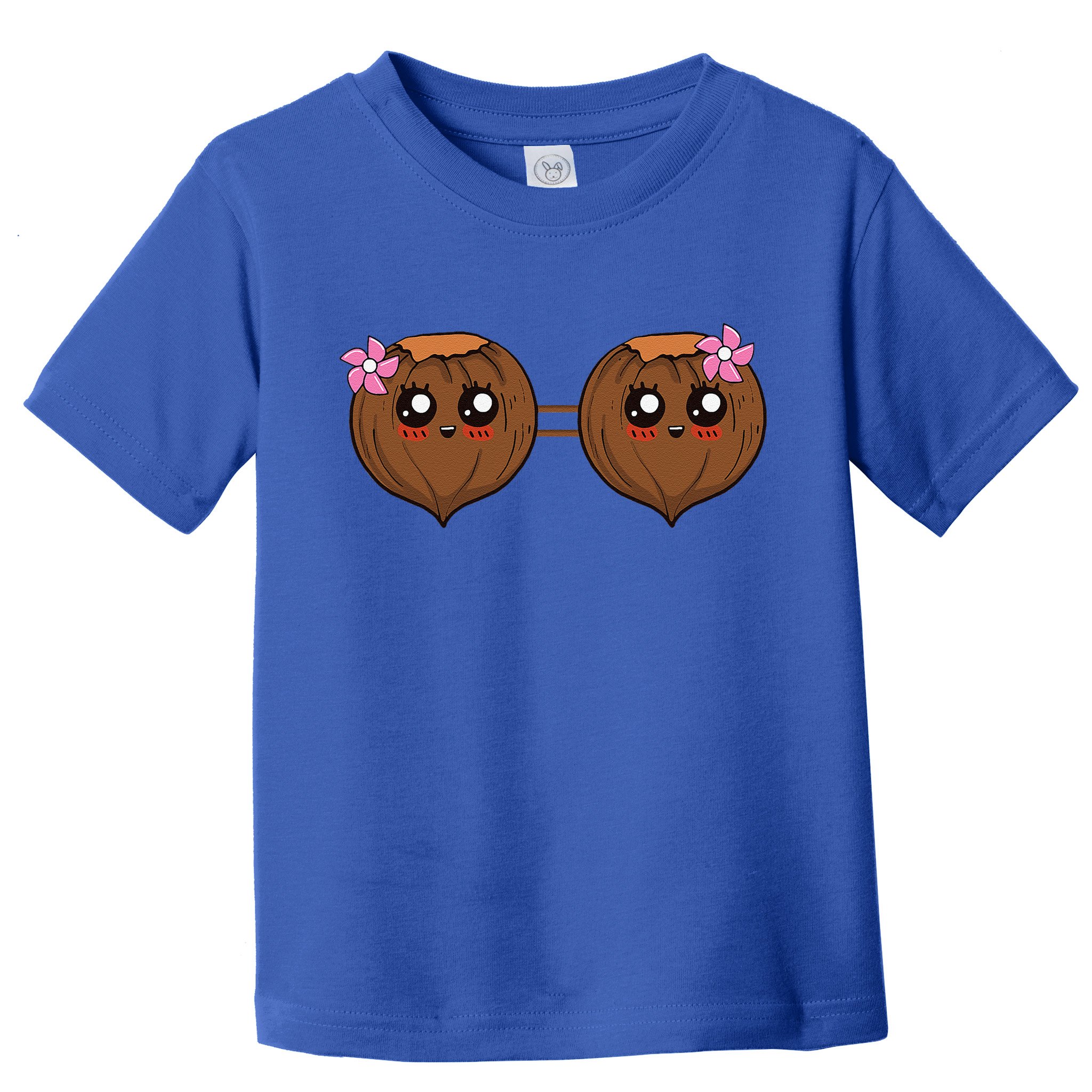 Summer Coconut Bra Halloween Costume Hawaii Aloha Beach Toddler T-Shirt