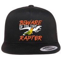 Sun Conure Beware Of The Tiny Raptor Parrot Bird Conure Flat Bill Trucker Hat