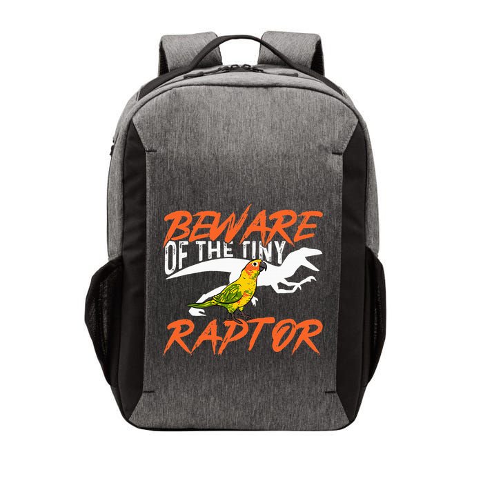 Sun Conure Beware Of The Tiny Raptor Parrot Bird Conure Vector Backpack