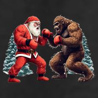 Santa Claus Boxing Bigfoot Sasquatch Christmas Adult Drive Performance Visor