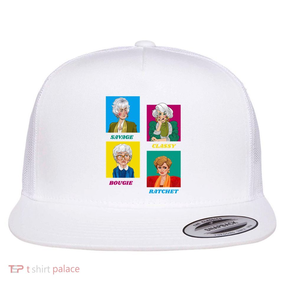 Savage Classy Bougie Golden Flat Bill Trucker Hat