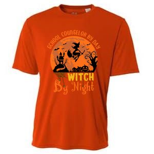 School Counselor By Day Witch By Night Halloween Costume Cute Gift Cooling Performance Crew T-Shirt