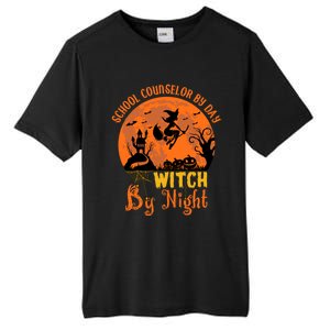 School Counselor By Day Witch By Night Halloween Costume Cute Gift Tall Fusion ChromaSoft Performance T-Shirt