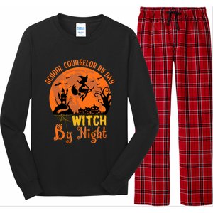 School Counselor By Day Witch By Night Halloween Costume Cute Gift Long Sleeve Pajama Set