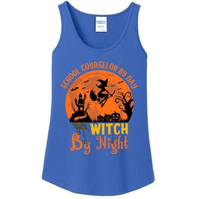 School Counselor By Day Witch By Night Halloween Costume Cute Gift Ladies Essential Tank