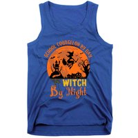 School Counselor By Day Witch By Night Halloween Costume Cute Gift Tank Top