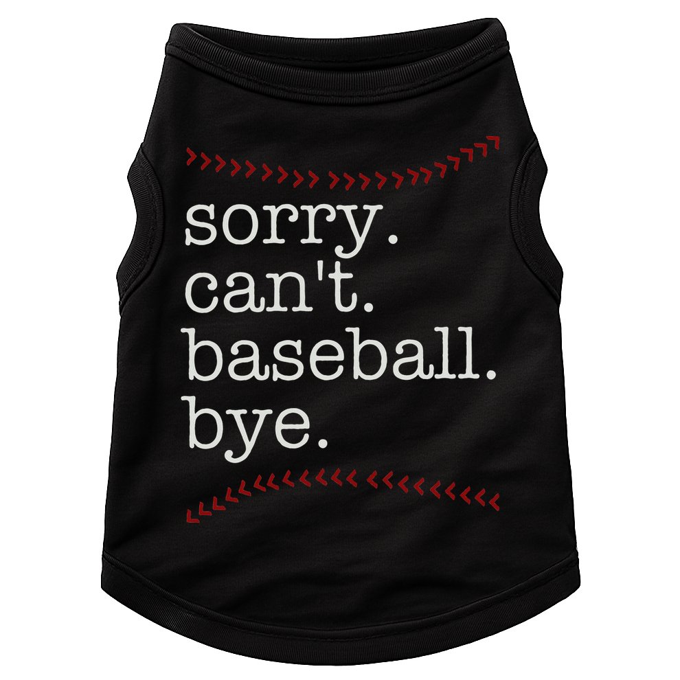 Sorry Can't Baseball Bye Doggie Tank