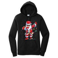 Santa Claus Black Christmas Afro African American Xmas Women's Pullover Hoodie