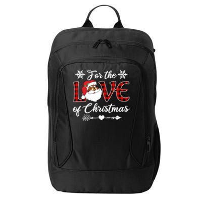 Santa Claus Black Xmas Santa Afro African American Proud Gift City Backpack