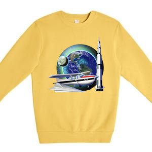 Science Club Blast Off Premium Crewneck Sweatshirt