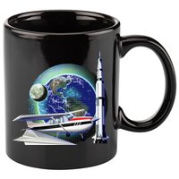 Science Club Blast Off 11oz C Handle Ceramic Mug