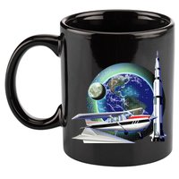 Science Club Blast Off 11oz C Handle Ceramic Mug