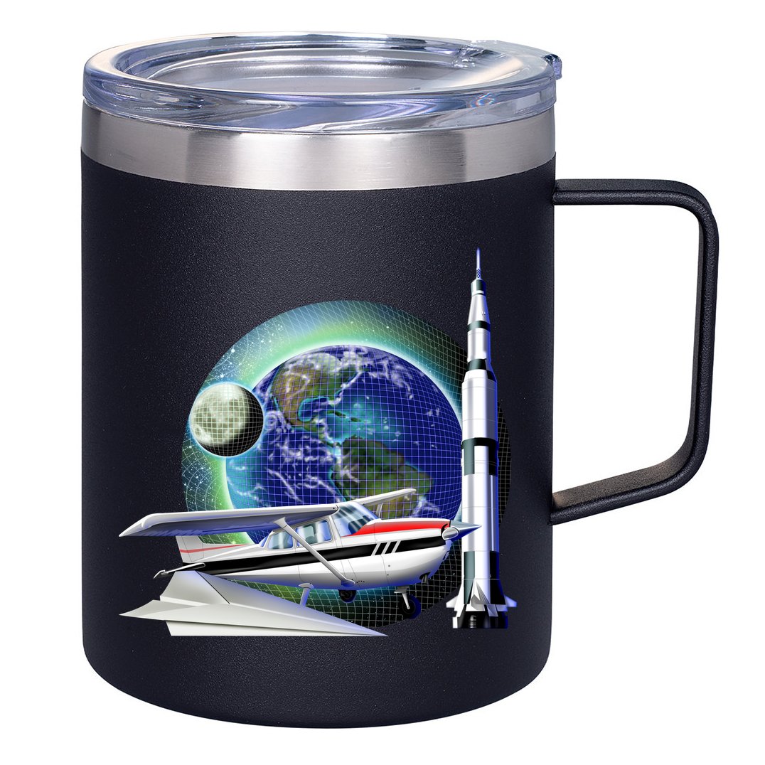 Science Club Blast Off 12oz Stainless Steel Coffee Mug