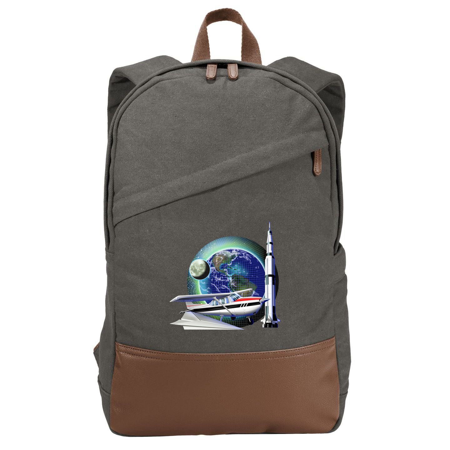 Science Club Blast Off Cotton Canvas Backpack