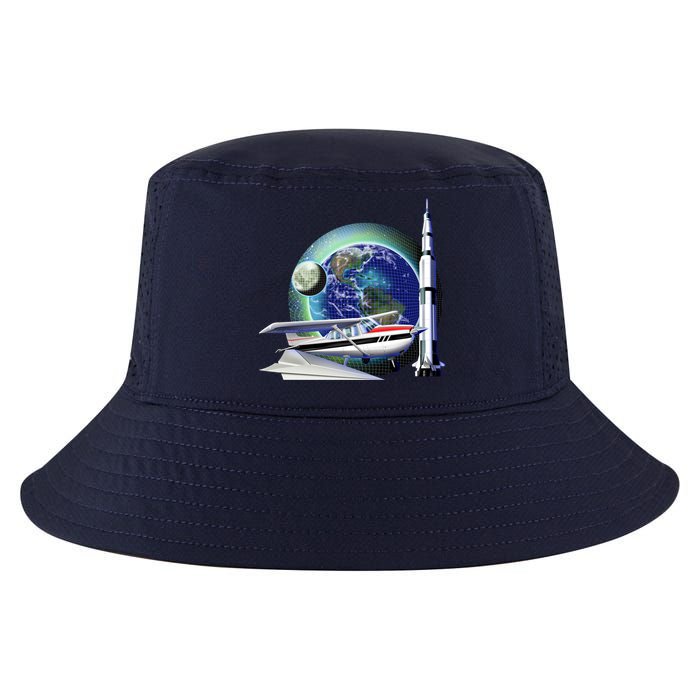 Science Club Blast Off Cool Comfort Performance Bucket Hat