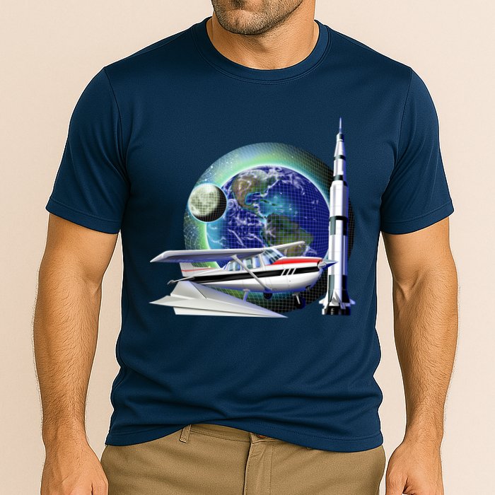 Science Club Blast Off Cooling Performance Crew T-Shirt