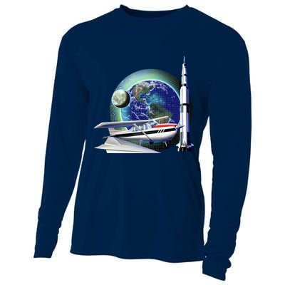 Science Club Blast Off Cooling Performance Long Sleeve Crew