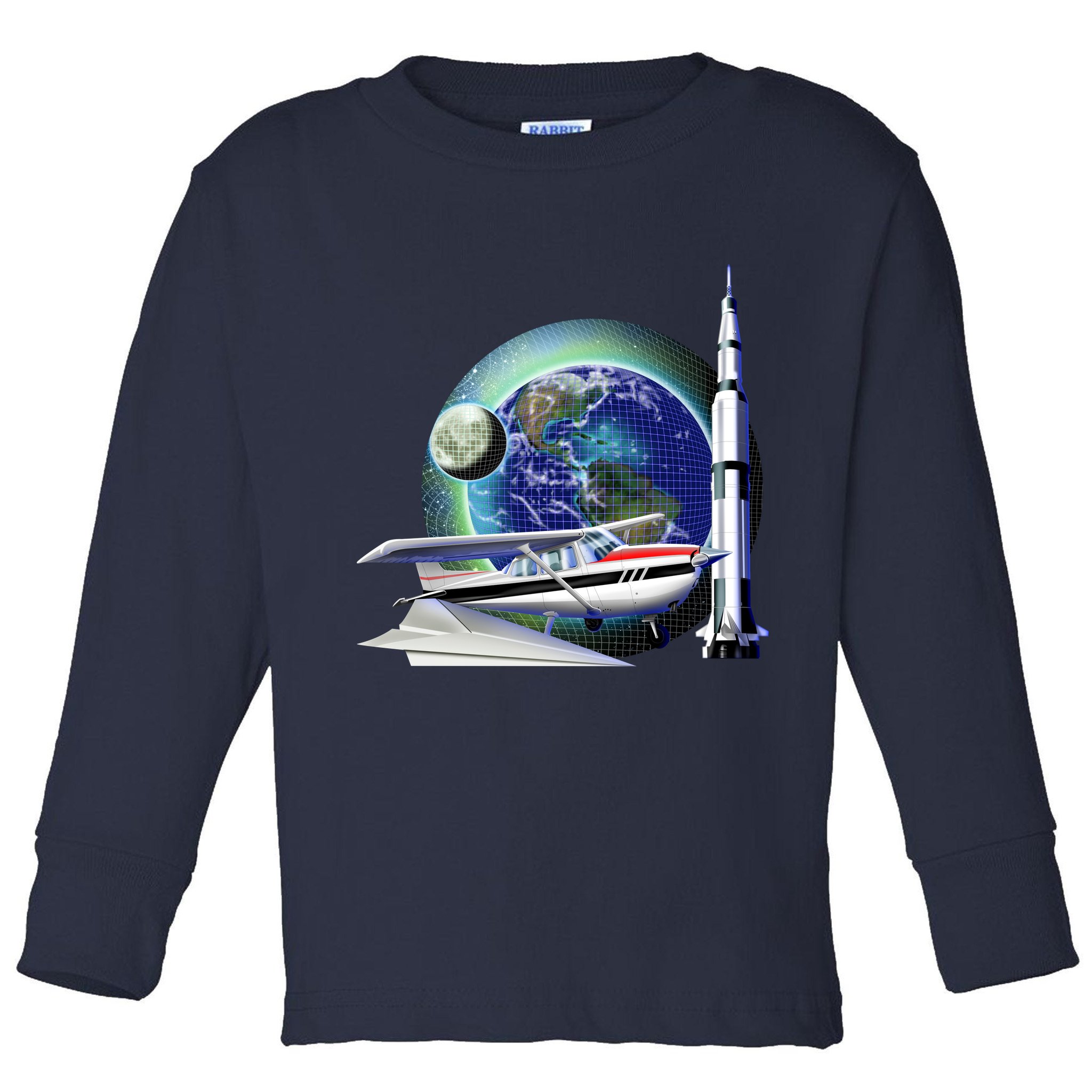 Science Club Blast Off Toddler Long Sleeve Shirt