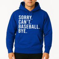 Sorry Can't Baseball Bye Funny Baseball Lover Game Day Vibes Gift Hoodie