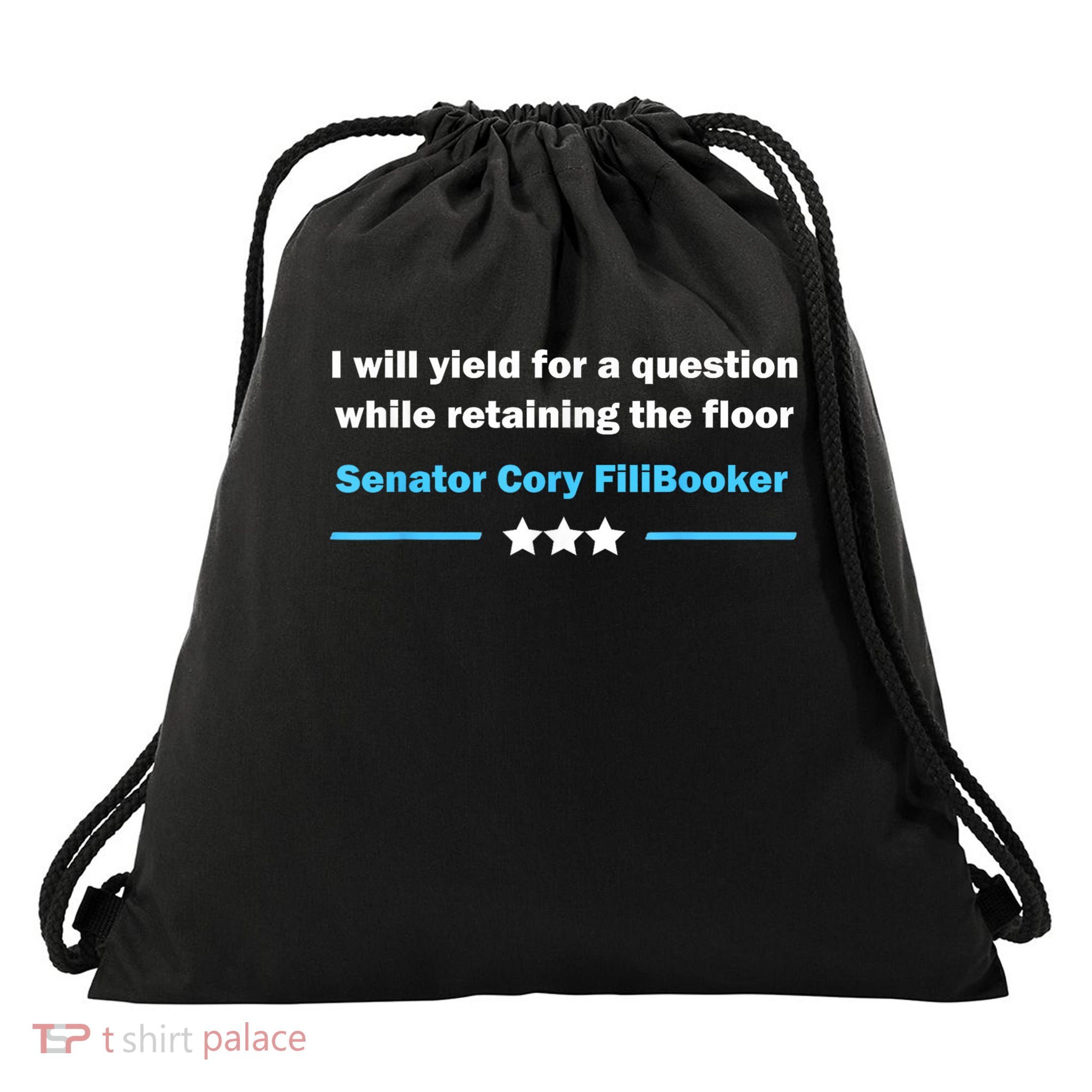 Senator Cory Booker Filibuster Cory FiliBooker Drawstring Bag