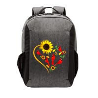 Sunflowers Cardinal Birds Cute Heart Shape Funny Bird Lover Vector Backpack