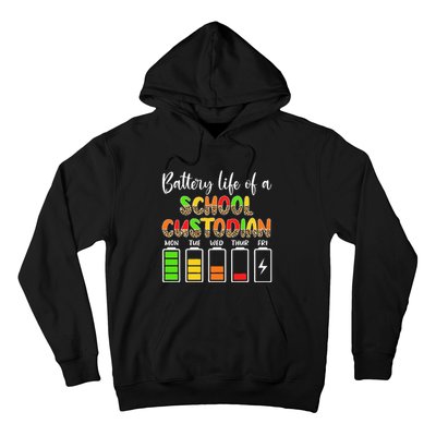 School Custodian Battery Life School Janitor Hoodie