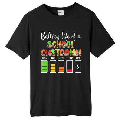 School Custodian Battery Life School Janitor Tall Fusion ChromaSoft Performance T-Shirt