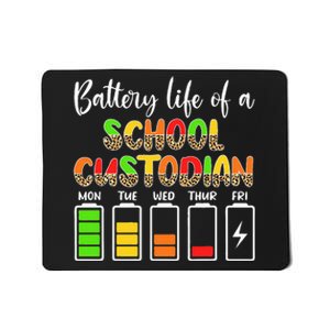 School Custodian Battery Life School Janitor Mousepad