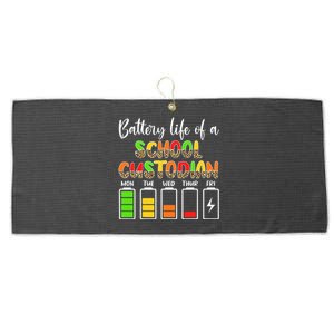 School Custodian Battery Life School Janitor Large Microfiber Waffle Golf Towel