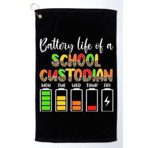 School Custodian Battery Life School Janitor Platinum Collection Golf Towel